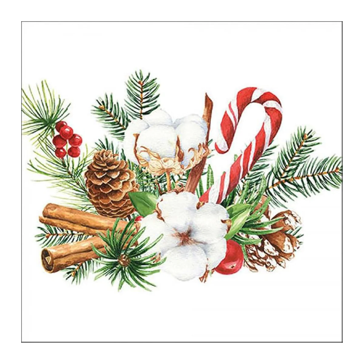 Ambiente Napkin Candy Cane x20