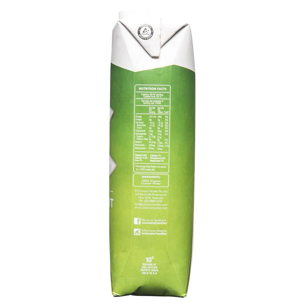 C Organic Coconut Water Case 12 x 1L - Image 3