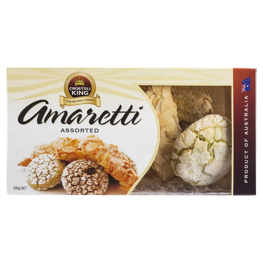 Crostoli King Biscuits Amaretti Assorted 200g