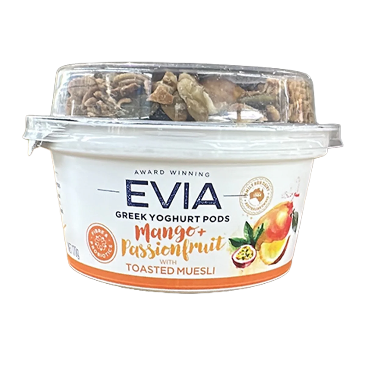 Evia Mango And Passionfruit with Toasted Muesli Greek Yoghurt Pods 170g
