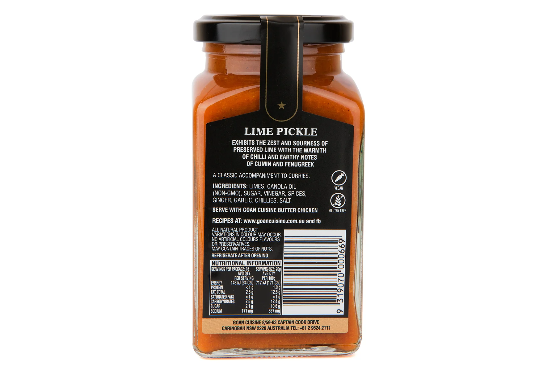 Goan Cuisine Lime Pickle 320g - Image 2