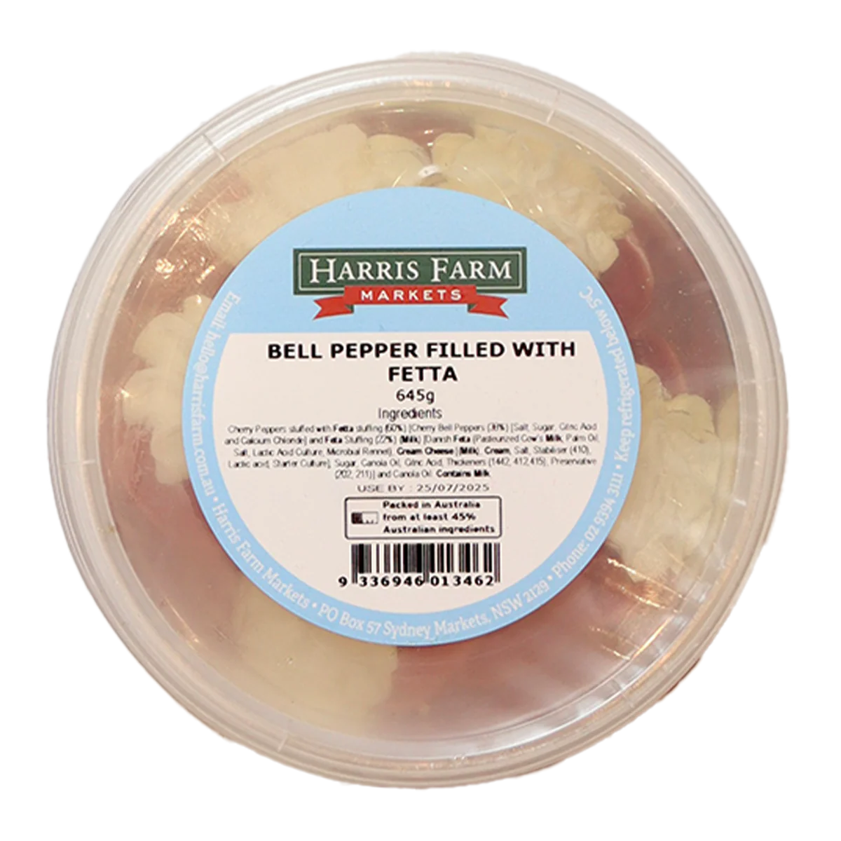 Harris Farm Bell Pepper Filled with Fetta 645g