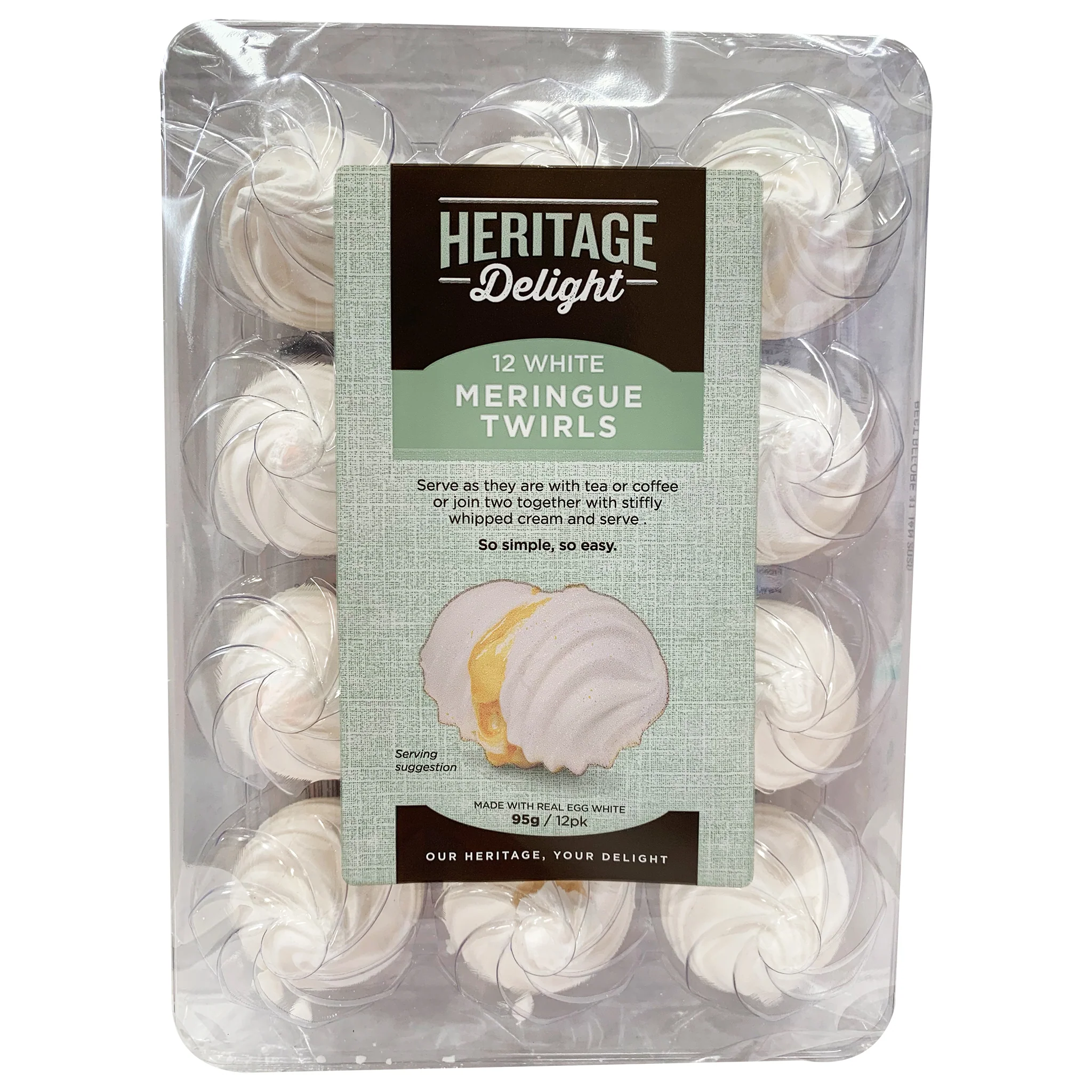 Heritage Delight Meringue Twirls x12 100g