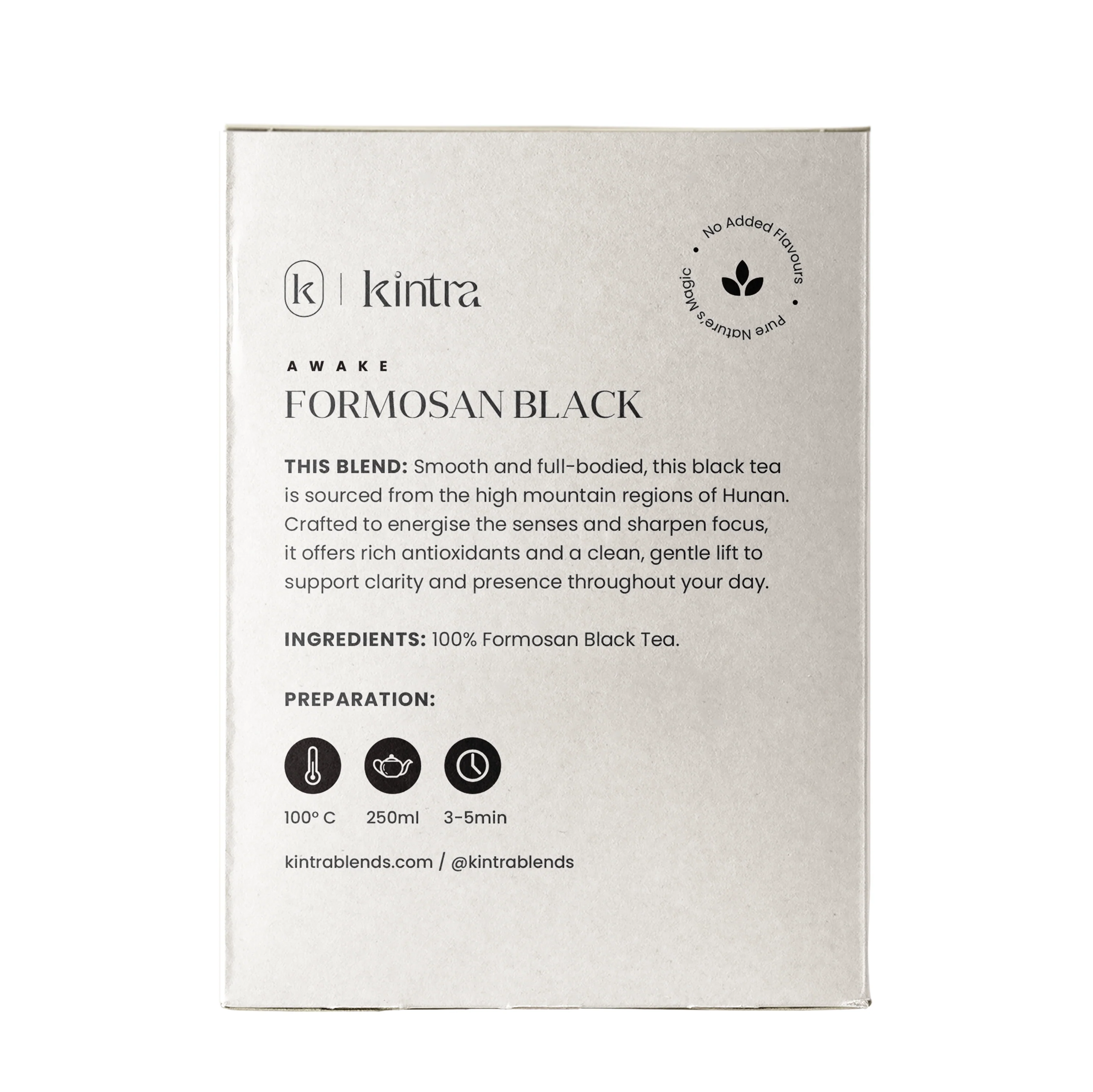 Kintra Foods Organic Formosan Black Tea Teabags x32 90g - Image 2