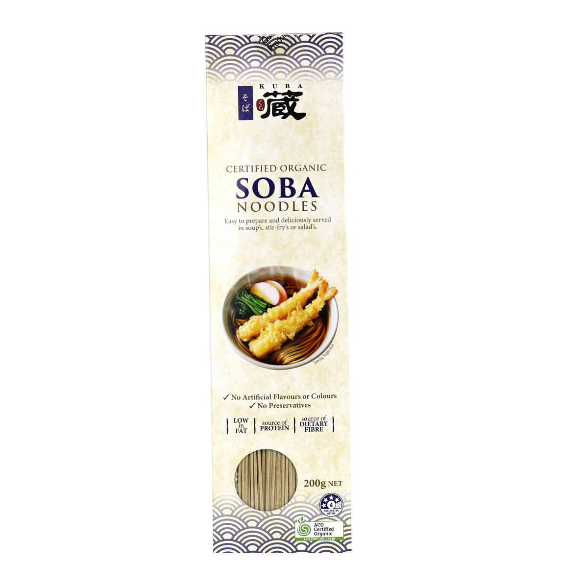 Kura Organic Soba Noodles 200g