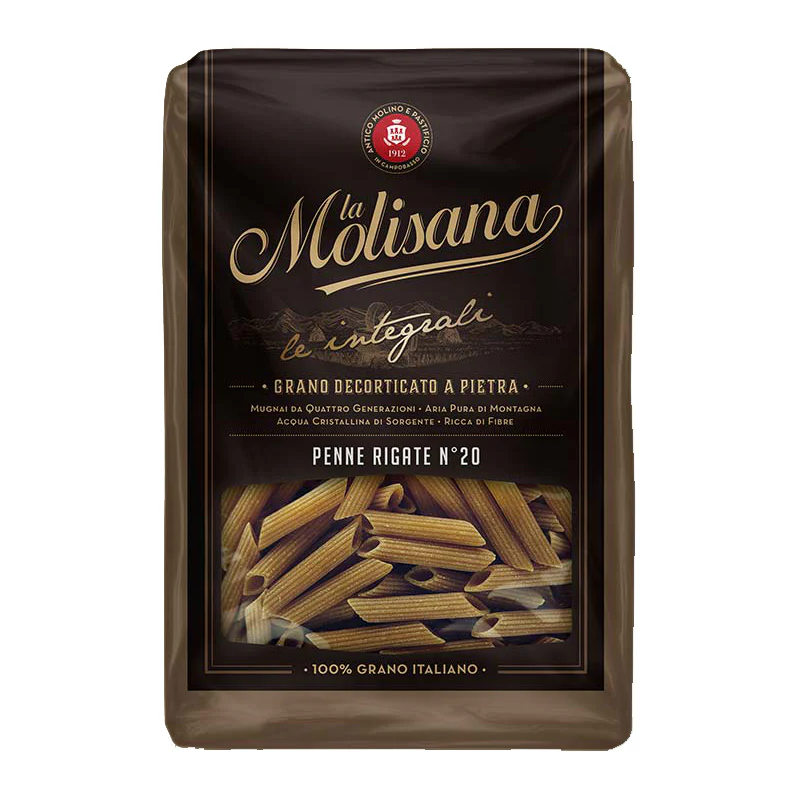 La Molisana Whole Wheat Penne Rigate N.20 500g