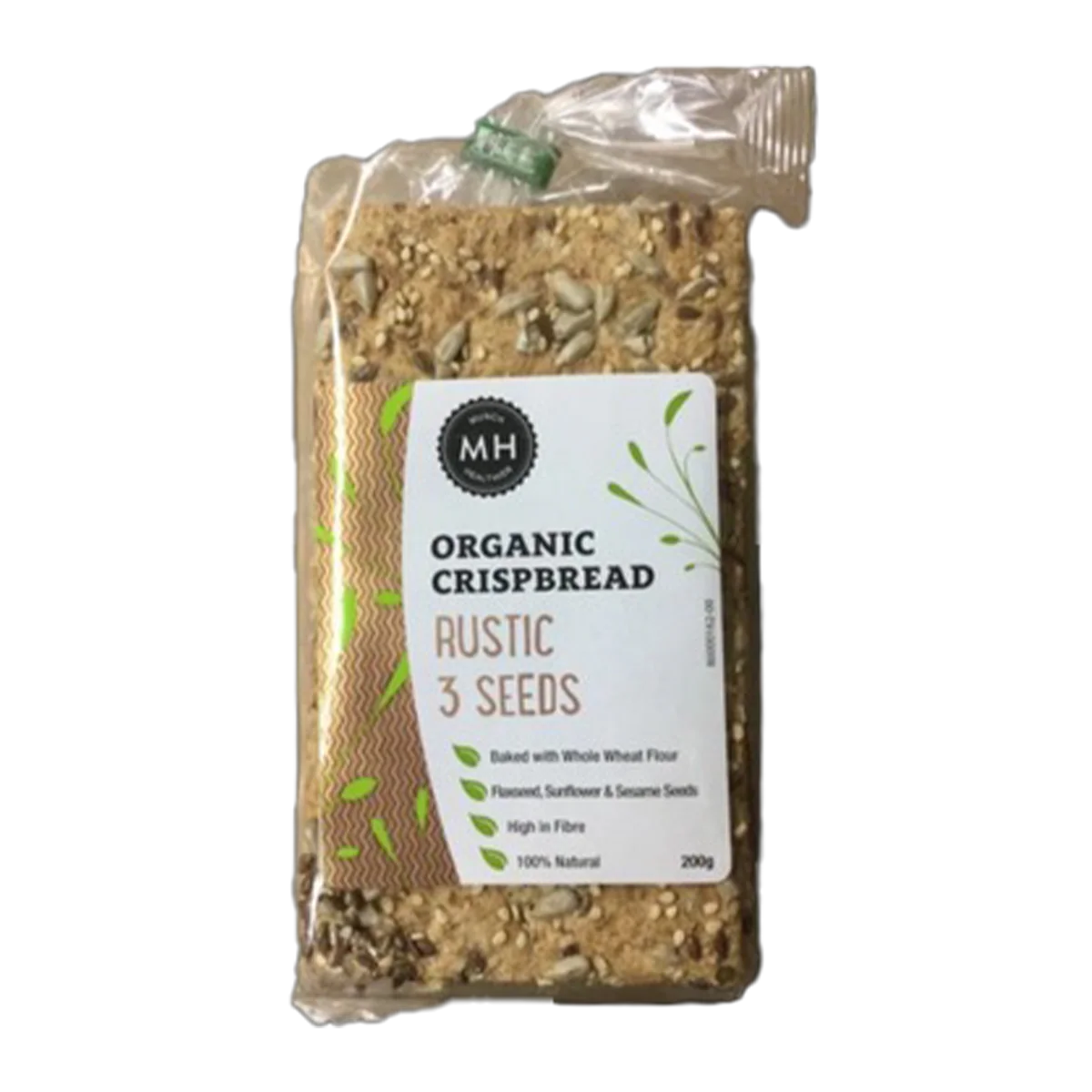 Munch Healthier Rustic 3 Seeds Organic Crispbread 200g
