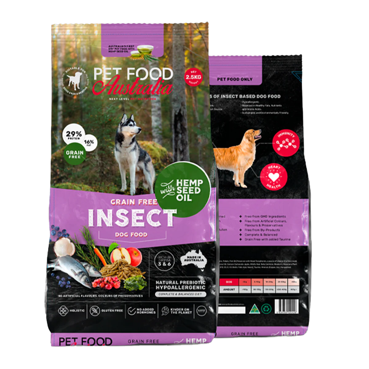 Pet Food Australia Grain Free Insect Dog Food 2.5kg