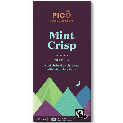 Pico Mint Crisp Dark Chocolate 80g