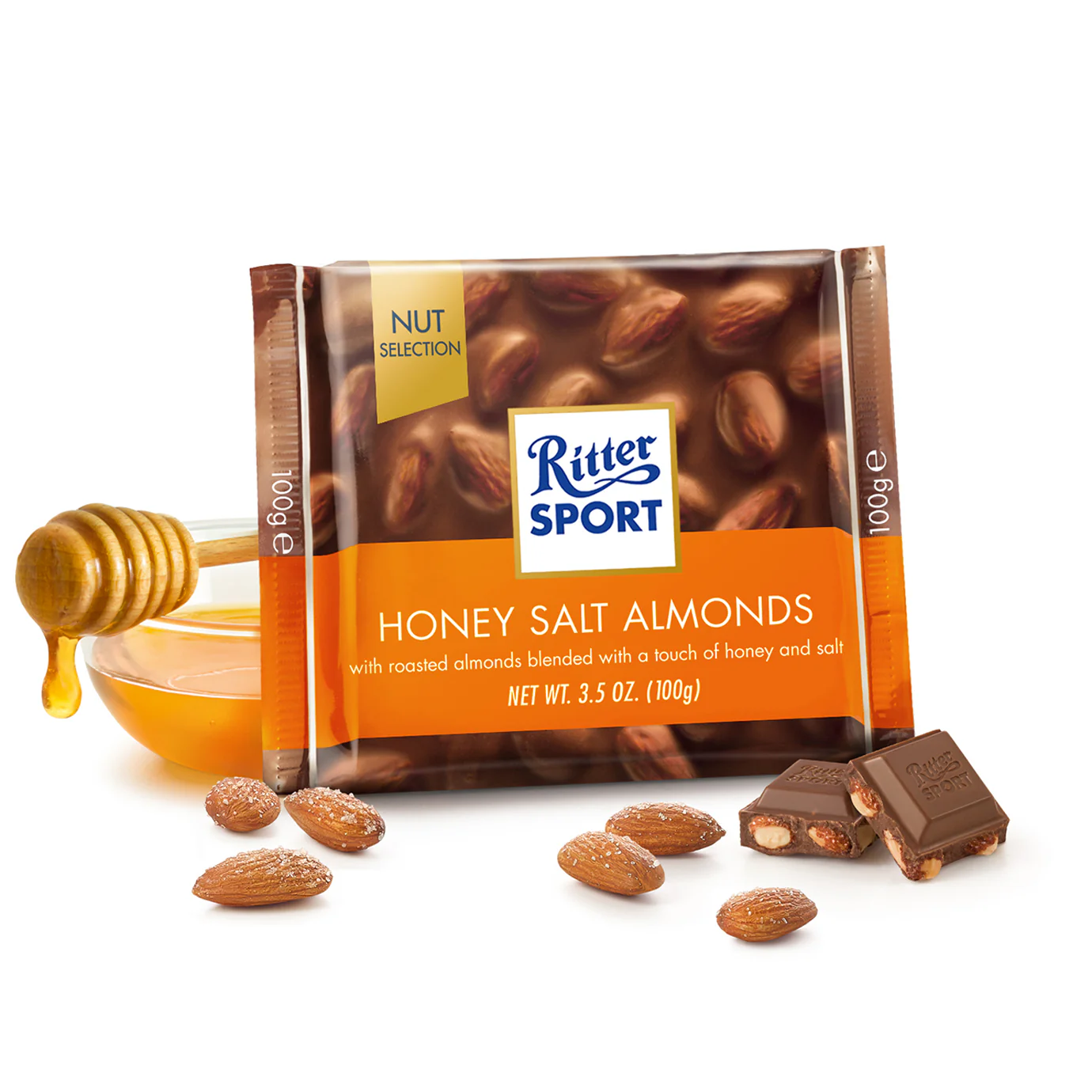 Ritter Sport Honey Salt Almonds 100g