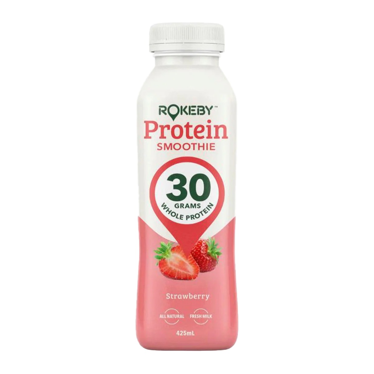 Rokeby Protein Smoothie Strawberry 425ml