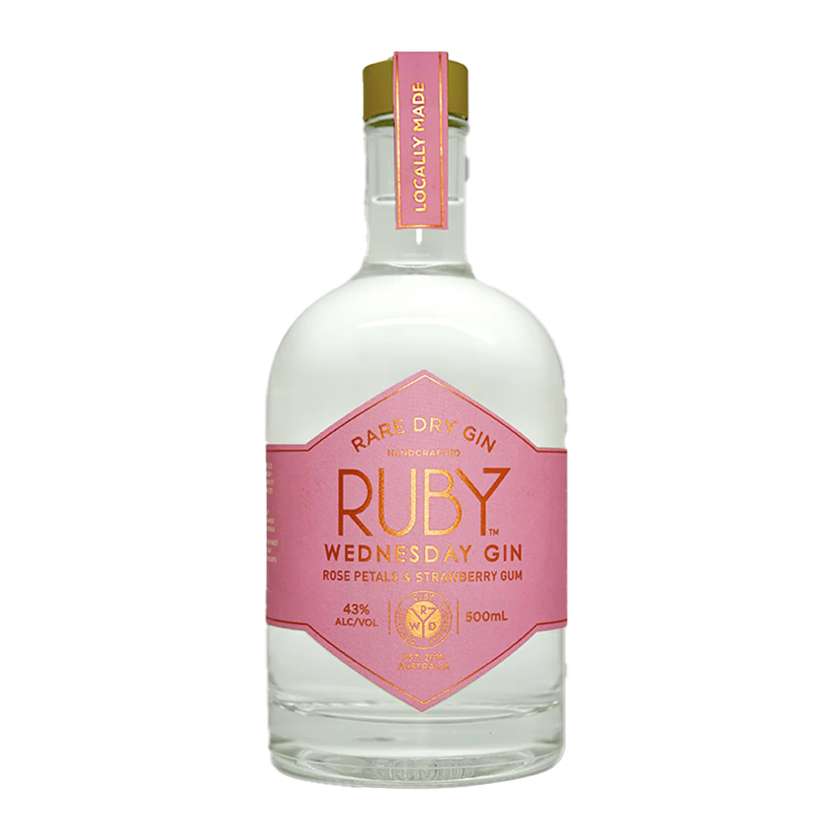 Ruby Wednesday Gin Rose Petal and Strawberry Gin 500ml