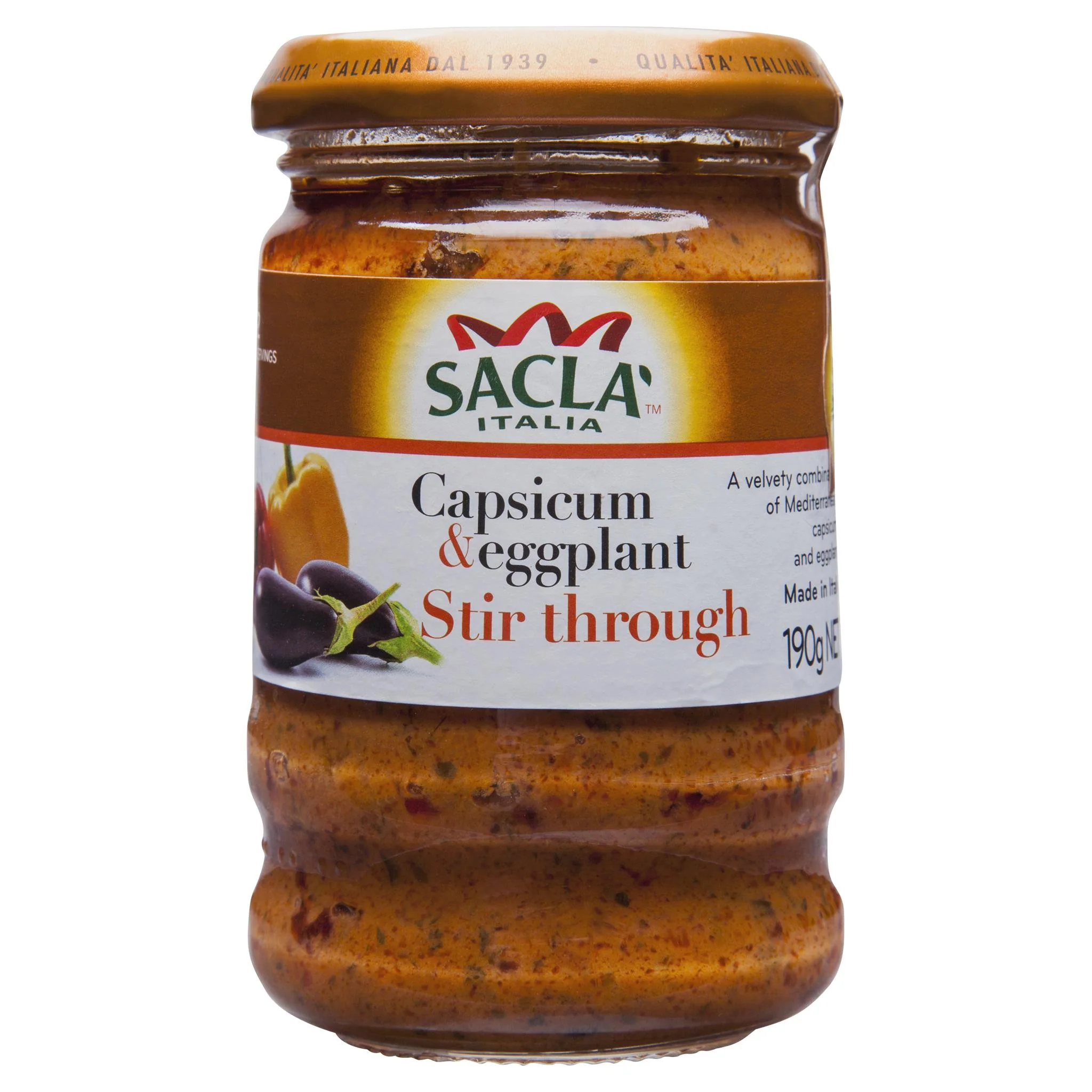 Sacla Pasta Sauce Stir Through Capsicum and Eggplant 190g