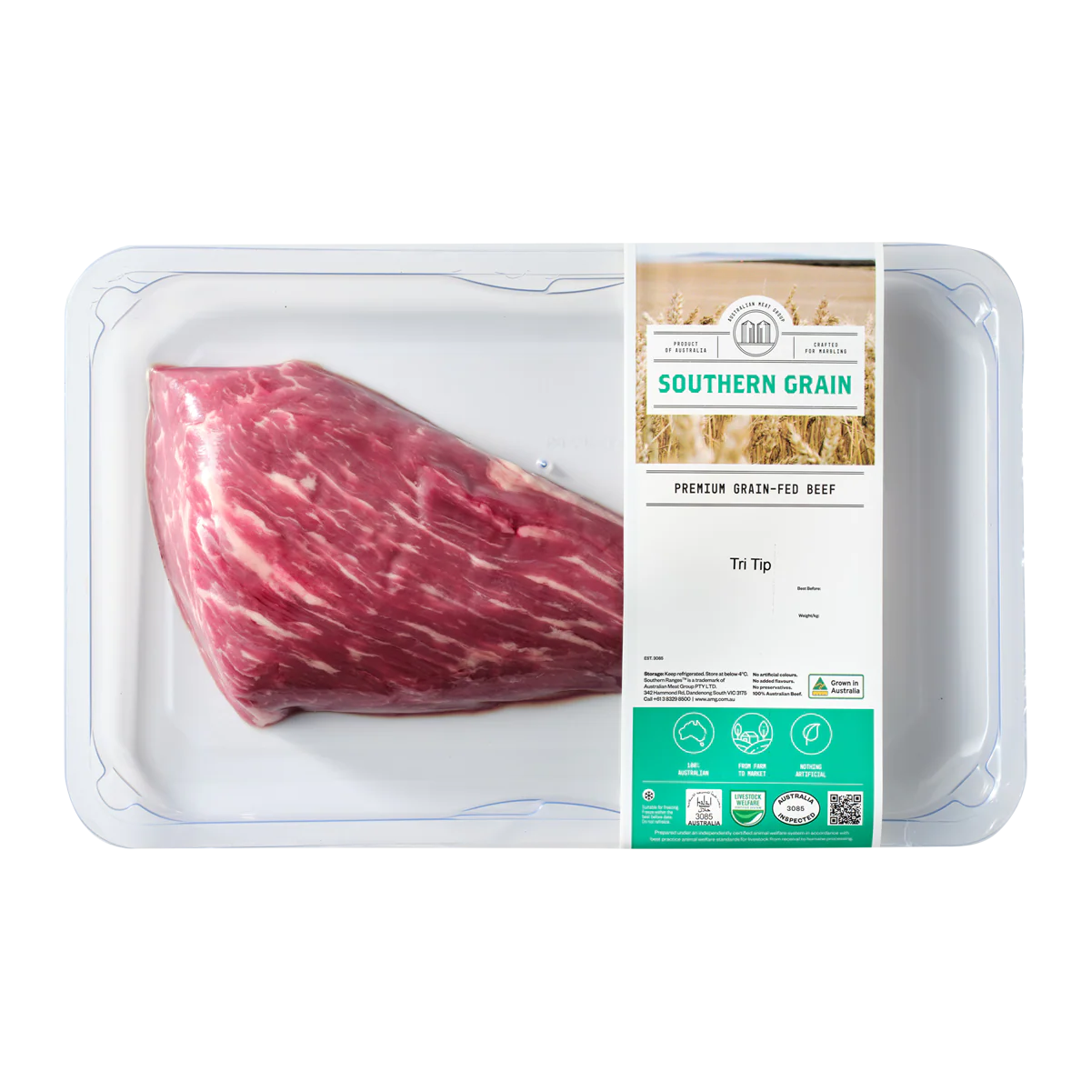 Southern Grain Premium Grain-Fed Beef MB2 Tri Tip 550-700g