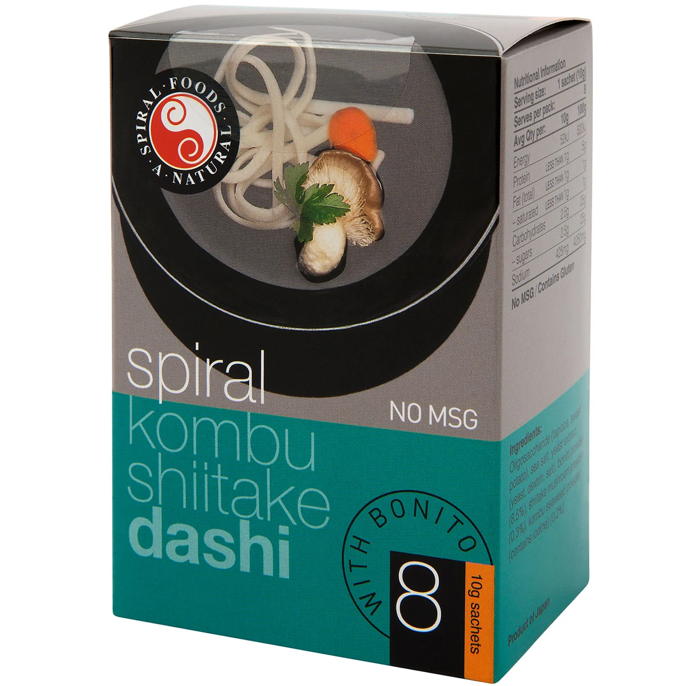 Spiral Foods Instant Miso Dashi Bonito 8x10g