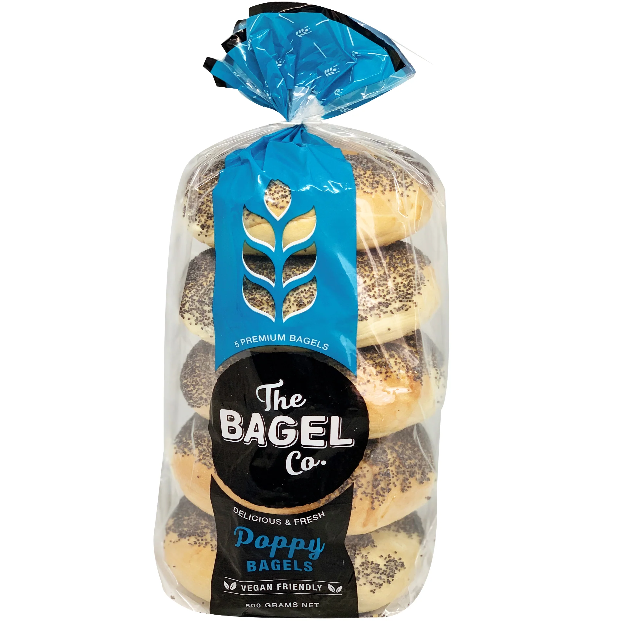 The Bagel Co Poppy Bagels x5 500g