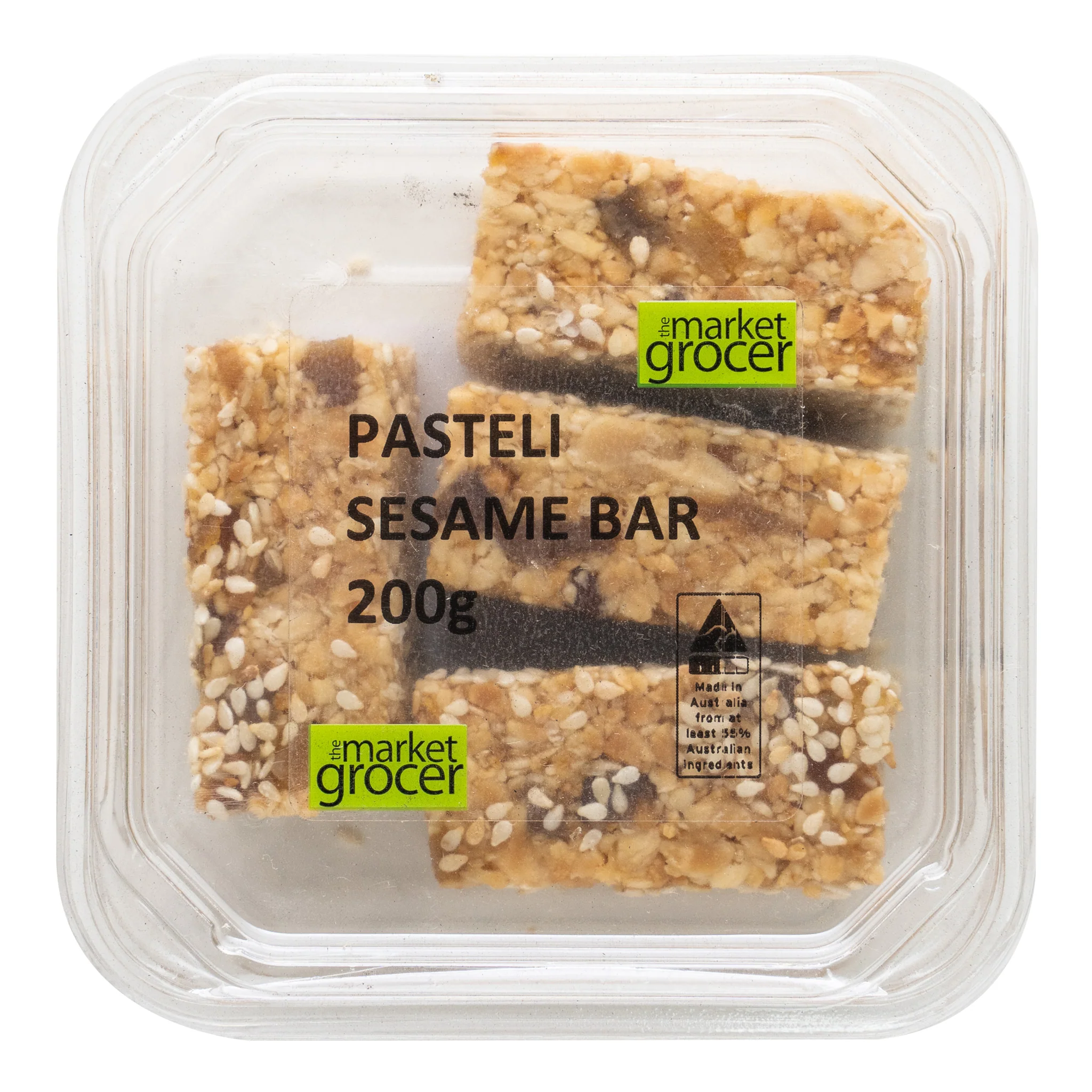 The Market Grocer Pasteli Sesame Bars 200g