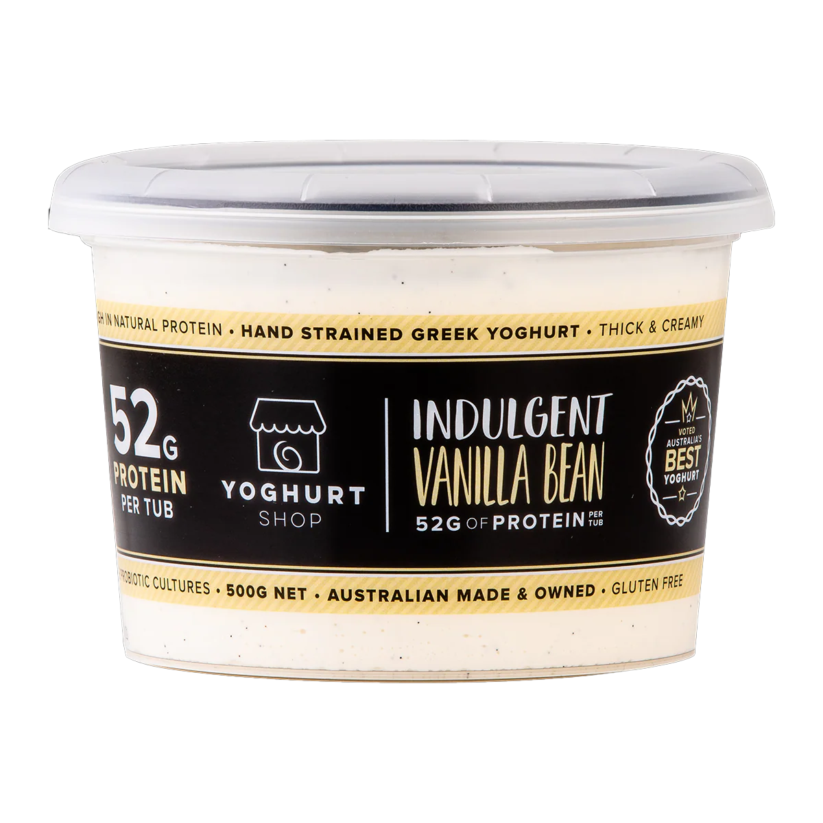 The Yoghurt Shop Greek Vanilla Bean Yoghurt 500g