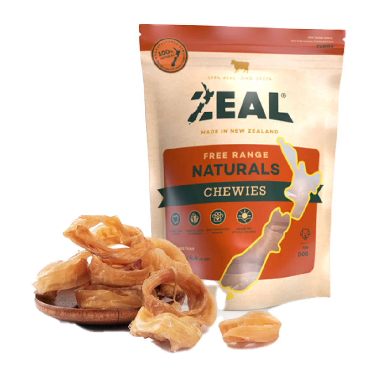 Zeal Free Range Naturals Dog Treats Chewies 125g
