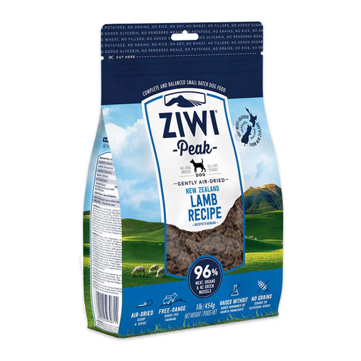 Ziwi Peak Dog Food Air Dried Lamb 454g