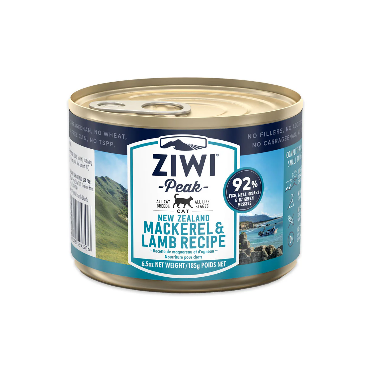 Ziwi Peak Cat Food Mackerel and Lamb Recipe 185g